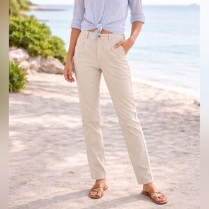🌿 Vineyard Vines Women’s Chino Pants | Neutral Beige | Classic Coastal Style 🌿
